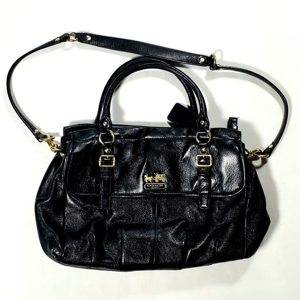 COACH Black Leather Handbag